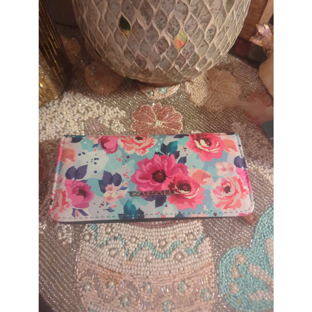 Women's Tahari Floral Wallet One Size Blue Pink